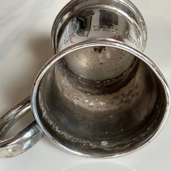 Antique 1937 Silver Plated Award Cup Engraved Trophy by Rogers Brothers - Picture 5 of 6